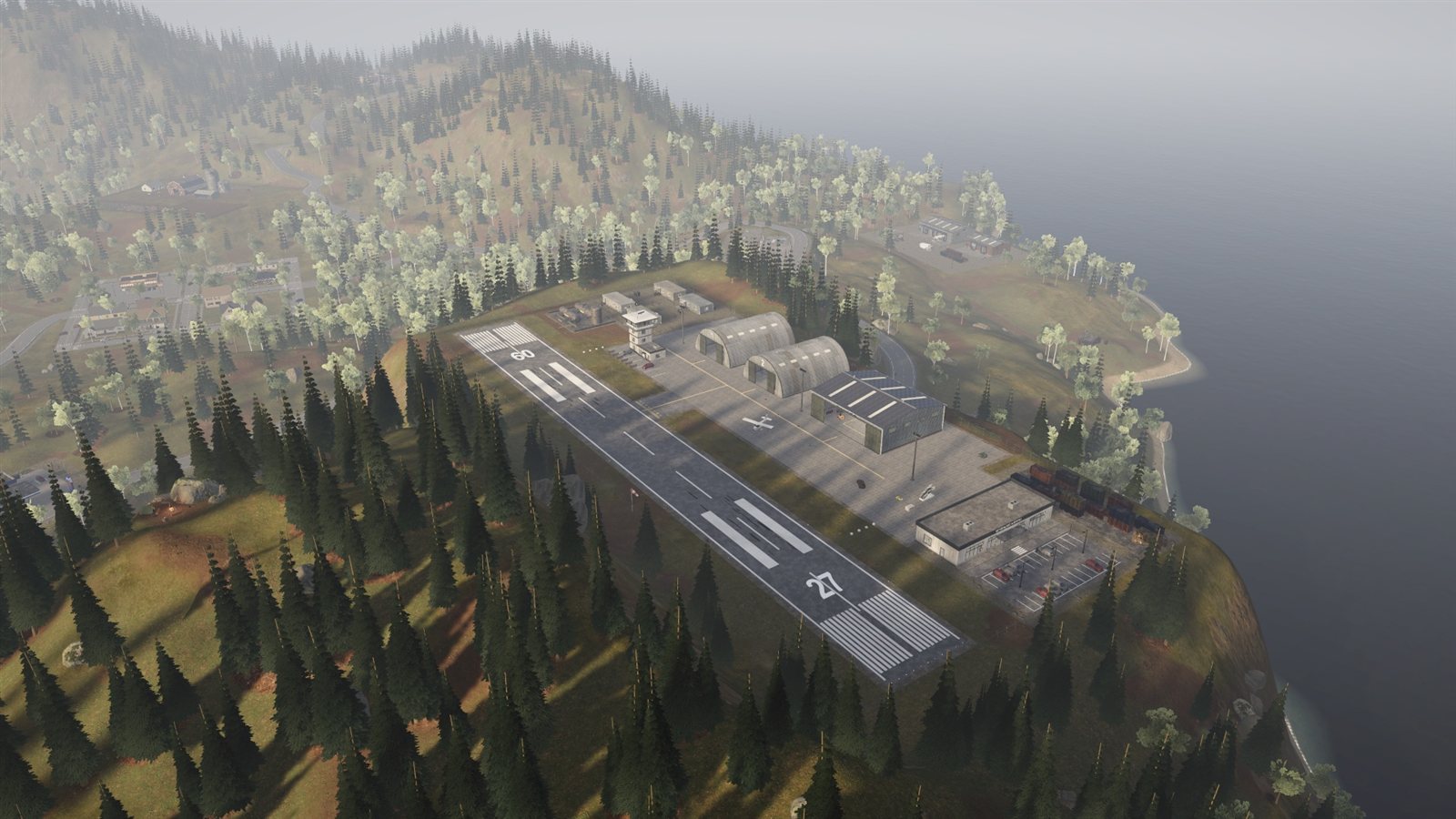 The airfield from above