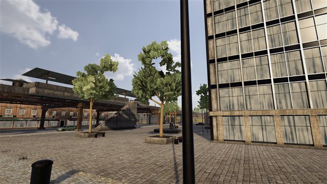 The elevated railway over an Ironside street