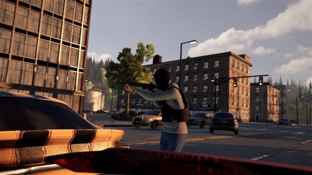 A player aiming